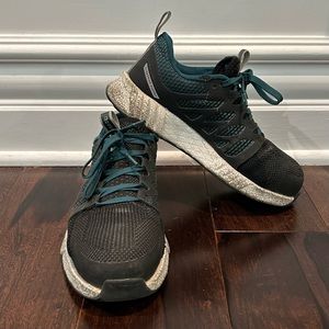 Reebok Composite Steel Toe Safety Shoes - Black & Teal (Used)